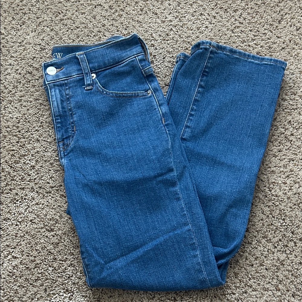 J Crew Mid Rise crop Kick Out size 24